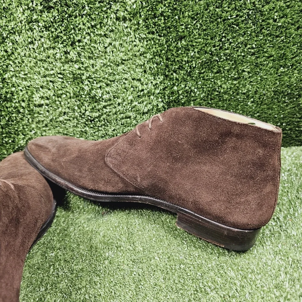 Peluso Napoli Brown Suede Chukka Ankle Dress Boots Mens Size US 11